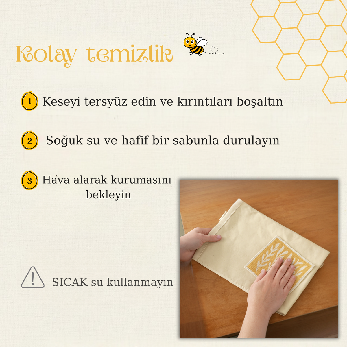 MUVON DOĞAL BALMUMU EKMEK SAKLAMA KESESİ